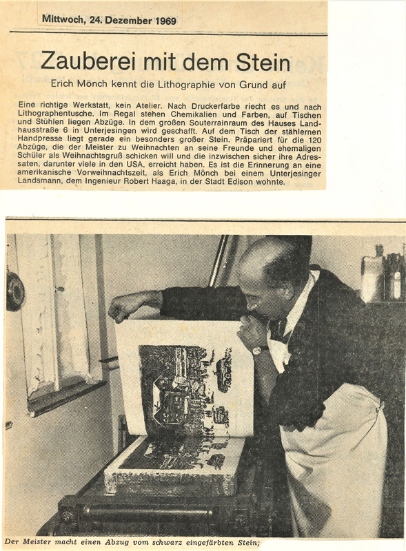 Erich Mönch Pressebericht 24.12.1969
